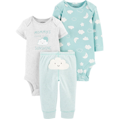 3-Piece Cloud Little Character Set - Blue/Heather - 3M
