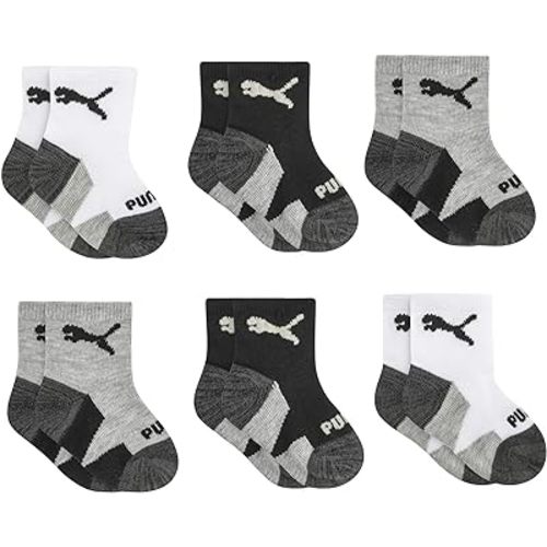 PUMA Baby 6 Pack Infant Anklet Socks