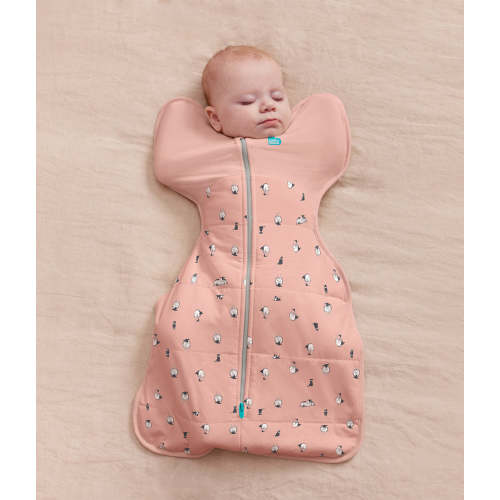 Swaddle Up™ 2.5 TOG Organic Cotton/Merino Wool Rose Lamb's Best Friend