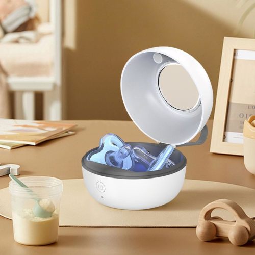 Pacifier Case On The Go Mini Pacifier Sanitizer Box USB Rechargeable