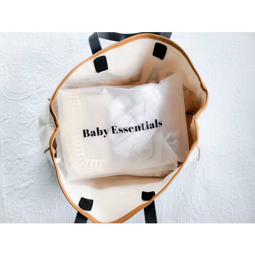 Hospital Bag Essentials - Birth & Baby Organization System | 16 Clear Label Bags | Maternity Kit | New Mom Gift | Hospital Bag | Birth Prep