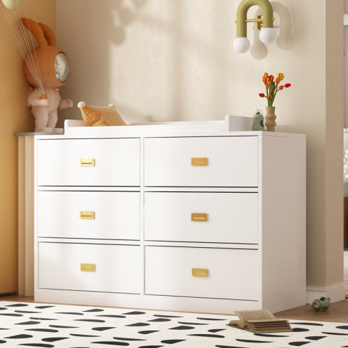 Isabelle & Max™ Baby Changing Table Dresser With 6 Drawers & Reviews | Wayfair