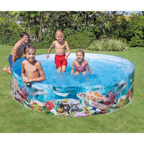 8` X 18`` Intex Deep Sea Blue SnapSet Kiddie Pool