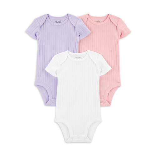 Carter's Child of Mine Baby Girl Bodysuits, 3-Pack, Sizes Preemie-18 Months