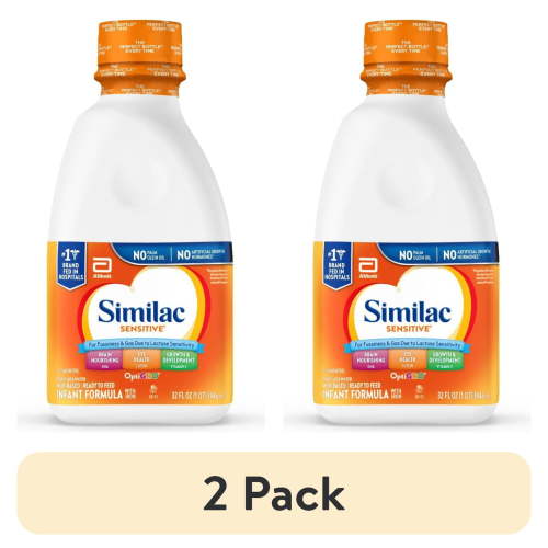 (2 pack) Similac Sensitive Ready-to-Feed Baby Formula, 32 fl oz Bottle