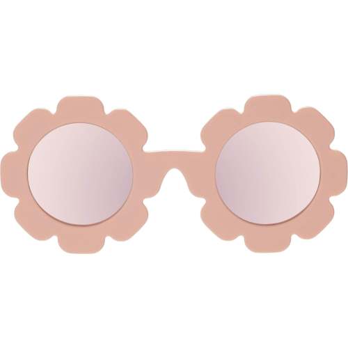 Polarized Flower: Rose Gold Mirrored Lens