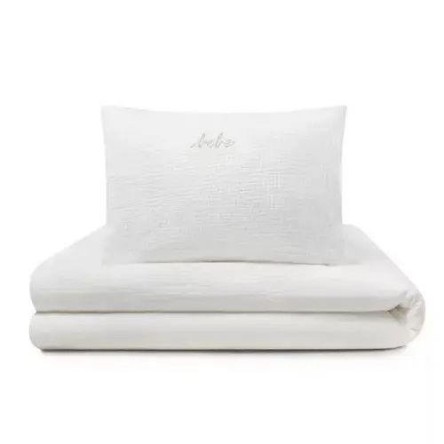 Brands We Love Gauze 3 Piece White Crib Set in Pouch by Janie and Jack