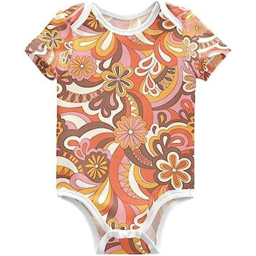 vvfelixl Baby Bodysuits Short Sleeve Cotton Baby Clothes For Boys Funny Baby Suits For Girls 0-24 Months