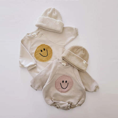 Boho Happy Face Romper – The Boho Bebe