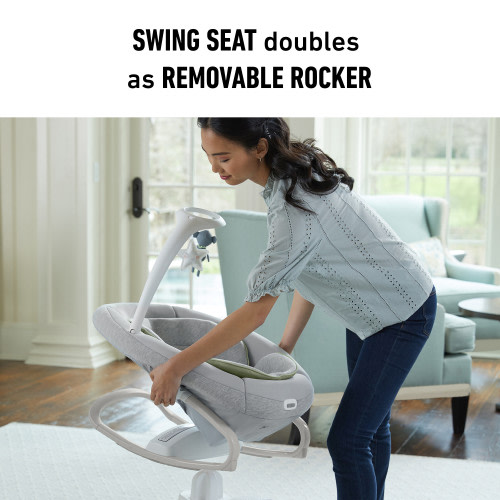 Soothe My Way Swing with Removable Rocker - Madden