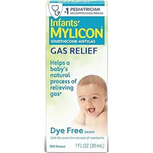 MYLICON Gas Relief Drops for Infants and Babies, Dye Free Formula, 1 Fl Oz.