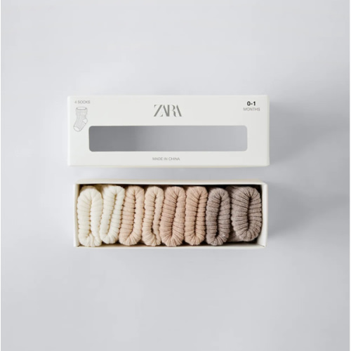 FOUR-PACK OF COLORFUL SOCKS - Light beige | ZARA United States