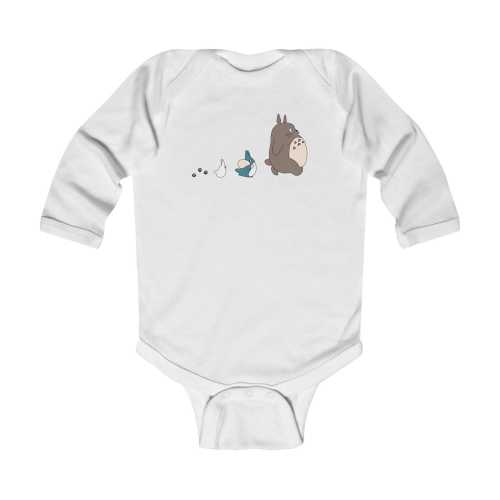Totoro Characters Infant Bodysuit | Cute Studio Ghibli Woodland Baby Onesie