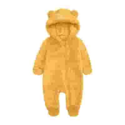Elainilye Fashion Unisex Baby Clothes Newborn Boys Girls Plush Cute Bear Ears Winter Thick Warm Jumpsuit Romper, Sizes 0-3 Months