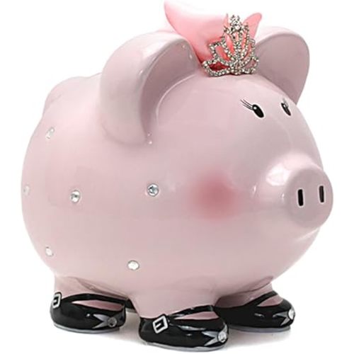 Child to Cherish Ceramic Piggy Bank for Girls, Princess