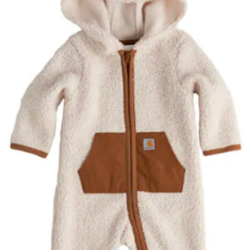 Kids' Long Sleeve Zip-Front Sherpa Coverall (Baby) | Sherpa Lined Clothing and Gear | Carhartt