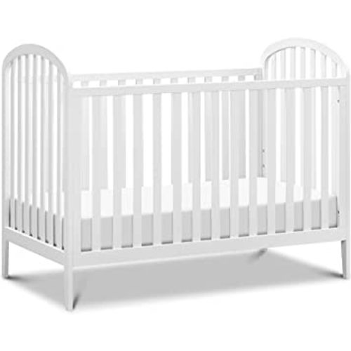 Davinci Beau 3-in-1 Baby Crib Convertible to Toddler Bed, Daybed - Durable and Easy to Assemble - GREENGUARD Gold Certified - 4 Adjustable Mattress Heights, Conversion Kit Sold Separately - White