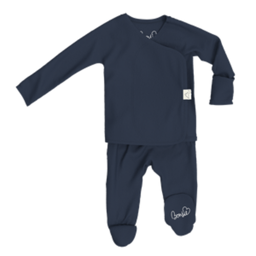 Footie - Midnight Blue – Bonsie Skin to Skin Babywear