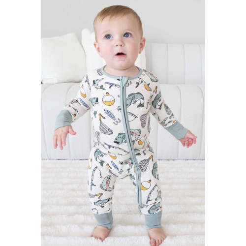 Catch of the Day Convertible Zip Romper