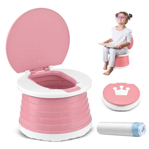 LUCKDEER Portable Potty for Toddler Travel, Foldable Seat, 15PCS Bags