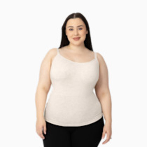 Kindred Bravely Sublime Bamboo Maternity & Nursing Cami - Oatmeal Heather, 1X