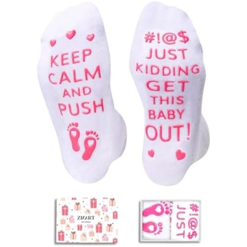 Zmart Pregnancy Gifts Ideas - Pregnancy Socks for Expecting Mom, Expecting Mother's Day Gifts