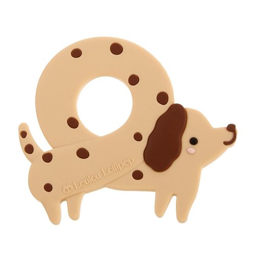 Loulou Lollipop Babys Pretzel Dog Teether