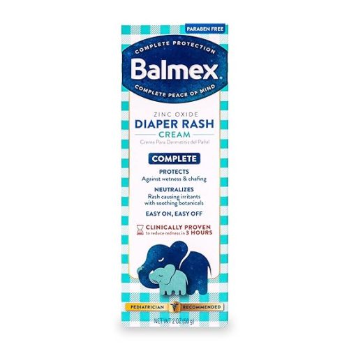 Balmex Complete Protection Diaper Rash Cream, Zinc Oxide, 2 oz