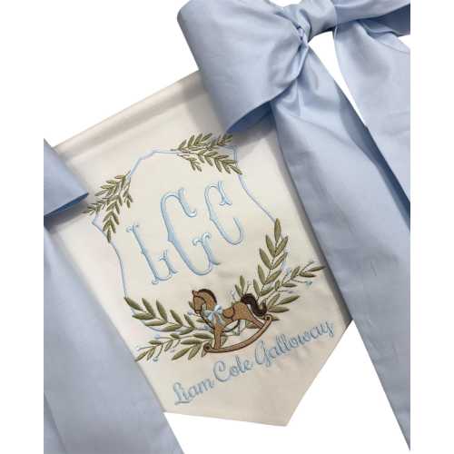 Hospital Door Banner Royal Rocking Horse Crest