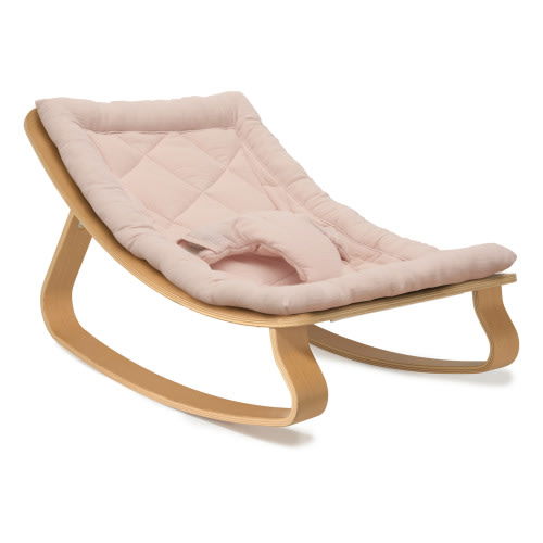 Levo Beech Wood Baby Bouncer | Nude