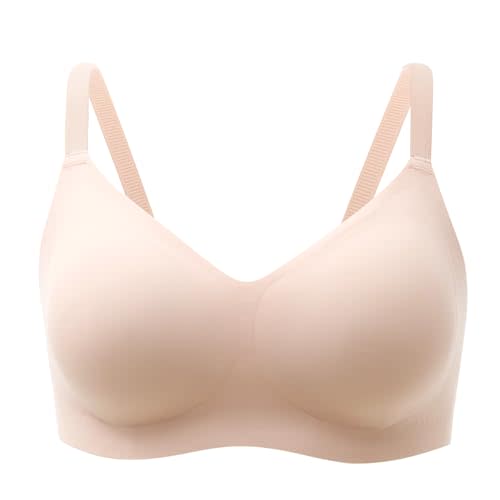 Momcozy Seamless Bra for Women, 3.0 Jelly Strip Lifting Wireless Bra - Comfortable Seamless Bra with Breathable Perforations