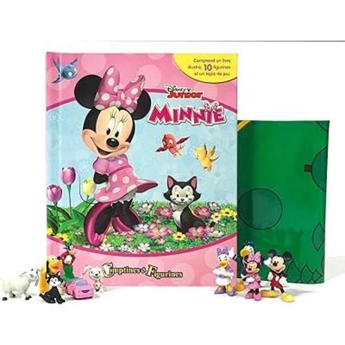 Disney Junior Minnie My Busy Books - Storybook, 10 figurines, playmat