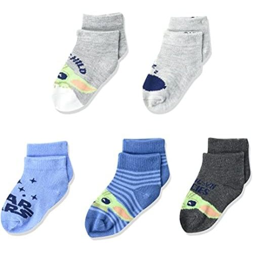 STAR WARS unisex-baby The Mandalorian 5 Pack Shorty Socks