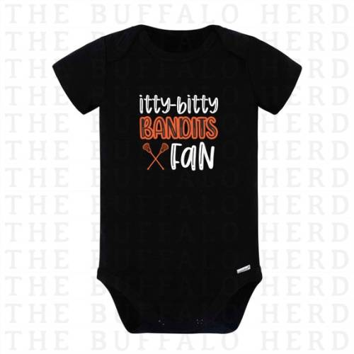 Itty Bitty Buffalo Bandits Baby Bodysuit, Buffalo Bandits Lacrosse Shirt, Baby Bandits Shirt, Childs Bandits Tee, Banditland Buffalo Apparel - Etsy