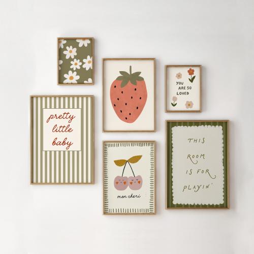 Nursery Art Prints - Set of 6 Digital Downloads