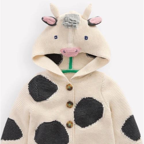 Novelty Cotton Knitted Jacket-Cow | Boden USA