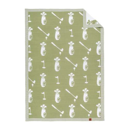 Golf Jacquard Knit Baby Blanket