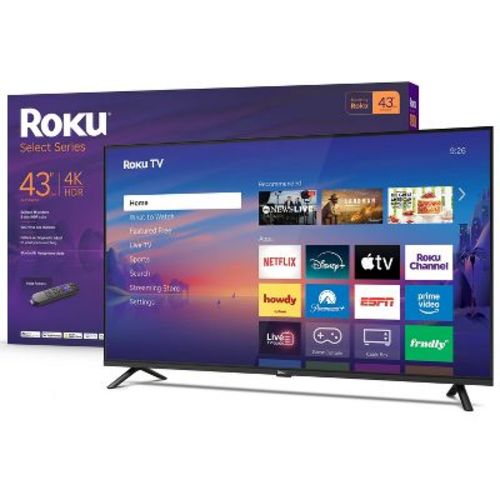 Roku 43" Select Series 4K HDR Smart Roku TV with Roku Voice Remote