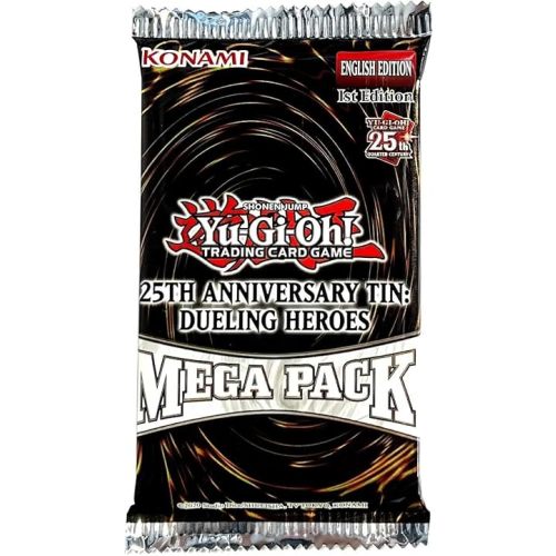 KONAMI Yu-Gi-Oh! Trading Card Game 25th Anniversary Dueling Heroes Booster MEGA Pack [18 Cards]