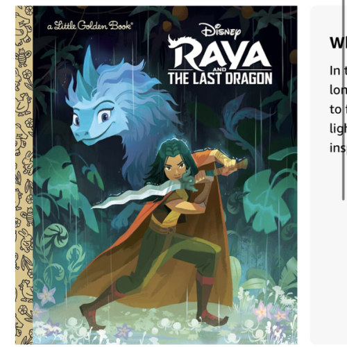 Raya and the Last Dragon Little Golden Book (Disney Raya and the Last Dragon)