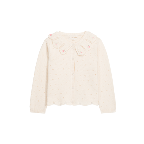 Mynalette Eyelet Knit Cardigan