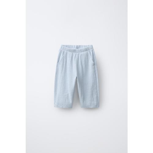 COMBINATION TEXTURE PANTS - Bluish | ZARA United States