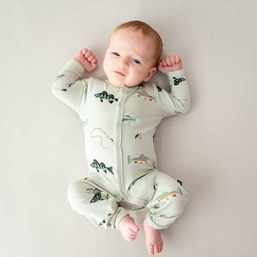 Kyte Baby Romper in Fishing - Fishing / 6-12 months