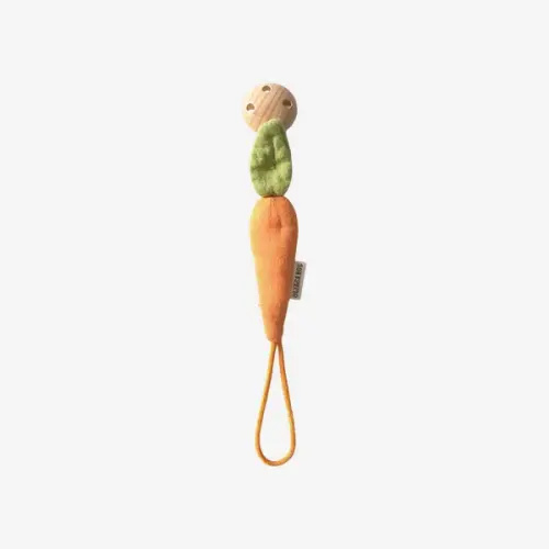 Carrot Pacifier Clip