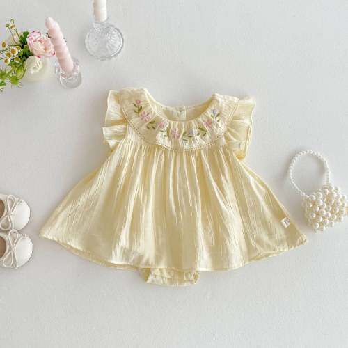 Hello Sunshine Baby Romper Dress - Shop Online at Belle Baby | Belle Baby