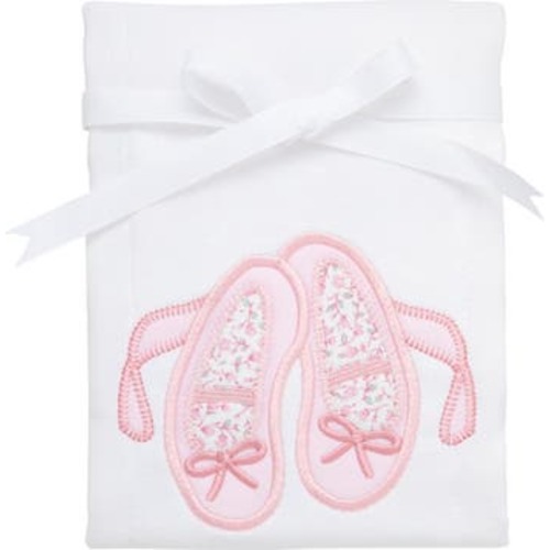 Pretty in Pink Applique Burp Cloth