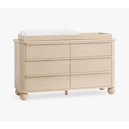 Palmer 6-Drawer Changing Table (59w x 20d"), Sandstone, White Glove Delivery