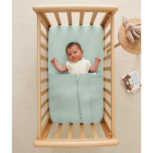 ergoPouch Cocoon Swaddle Sack 1.0 TOG - Baby Sleep Sack, Gentle Snug Fit Helps Calm Startle Reflex, Ideal for Arms In/Out Sleeping, Soft Breathable Fabric for Better Sleep (0 Months, Oatmeal Marle)