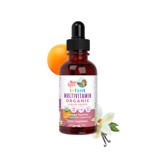Organic Infant Multivitamin with Iron Liquid Drops