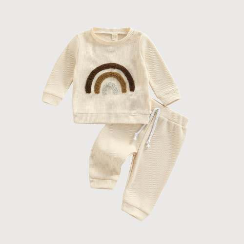 Baby Waffle 3D Print Jogger Set